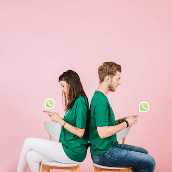 boy & girl Handling Bulk Whatsapp